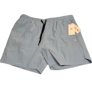 Zelos Blue Elastic Drawstring Quick Dry Athletic Shorts 5 Inseam Mens XL New NWT
